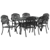 Set de 4 Negro Aluminio Fundido Mediana