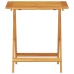 Conjunto de Bistro Plegable de 3 Piezas de Madera Sólida de Acacia de