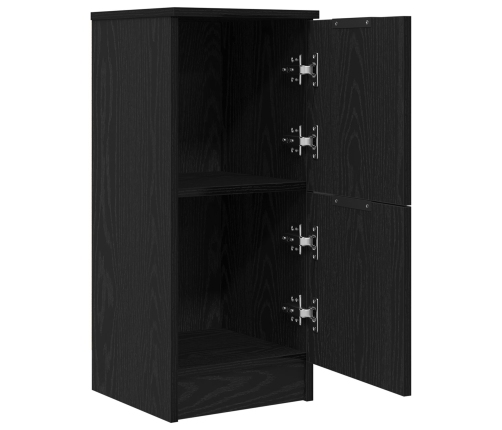 Aparadores 2 pcs en Roble Negro, 30x30x70 cm, Hecho de Madera Elaborada