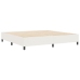 Cama de muelles  Crema 200x200 cm Tela pana