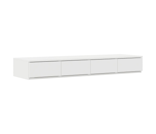 Cama con Almacenamiento  Blanca Madera Elaborada 120 x 190 cm