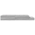 Estructura de Cama  Gris sonoma Madera 90 x 190 cm