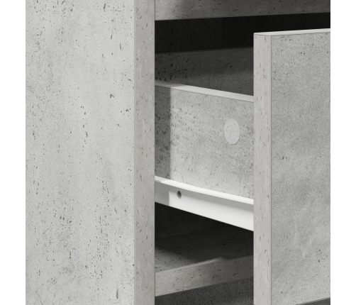 Mueble de Entrada Gris Concreto 40x41x75 cm Madera Elaborada