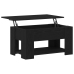 Mesa de Café de Roble Negro 79x49x41 cm Fabricada en Madera Ingenierizada