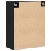Gabinete Montado en la Pared  Negro Roble 69,5x34x90 cm Madera Ingeniería