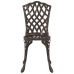 Conjunto de Comedor de Jardín de 7 Piezas de  en Aluminio Fundido Bronce