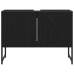 Armario de Lavabo de Baño  Roble Negro 80x33x60 cm Madera Contrachapada