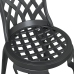 Set de Bistro de Jardín de 3 Piezas  en Negro de Aluminio Fundido