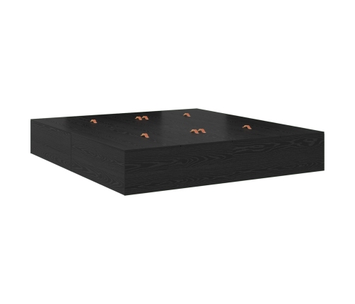 Cama con almacenamiento  Marco Negro Roscado 180x200 cm