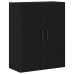 Gabinete Montado en la Pared  Negro Roble 69,5x34x90 cm Madera Ingeniería