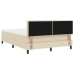 Marco de Cama  con Colchón Beige Tela 160 x 200 cm Colchón de cama