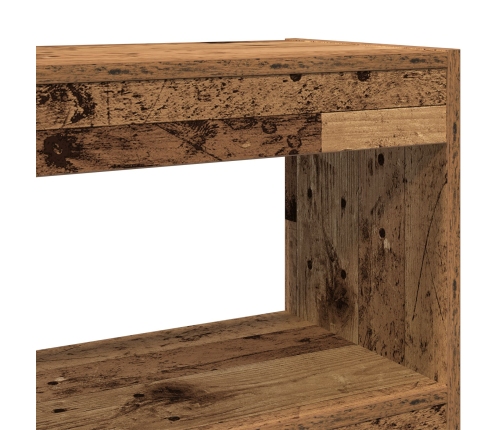 Armario para Libros/Divisor de Habitaciones - Madera Rústica - 100x30x103cm - Madera Elaborada