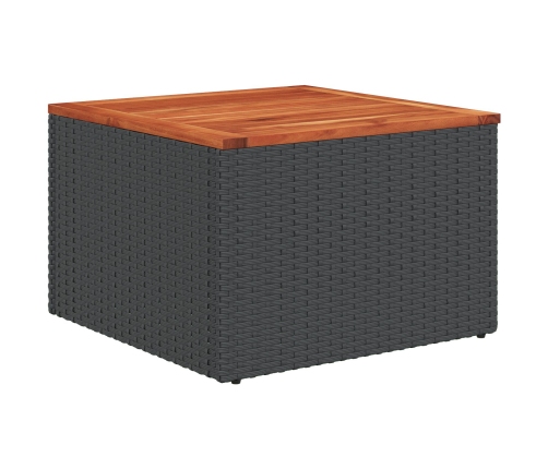 Juego de Sofá de Jardín Juego de 9 Negro y Crema