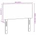 Cabecero  Diseño Sencillo Gris Oscuro 90 cm Microfibra
