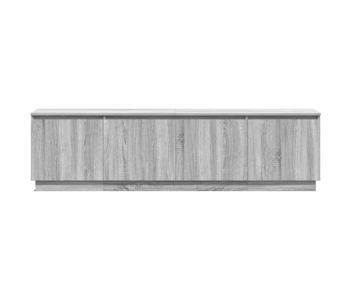 Armario para TV  con LED Gris Sonoma 180x38x49 cm Madera Elaborada