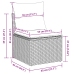 Set de Sofás de Jardín  de 9 Piezas con Cojines Beige Rattan Multifuncional