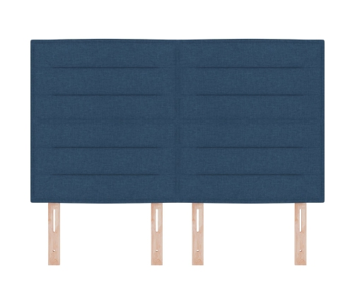 Cabecero LED  Diseño de Líneas Azul 80 cm Tela