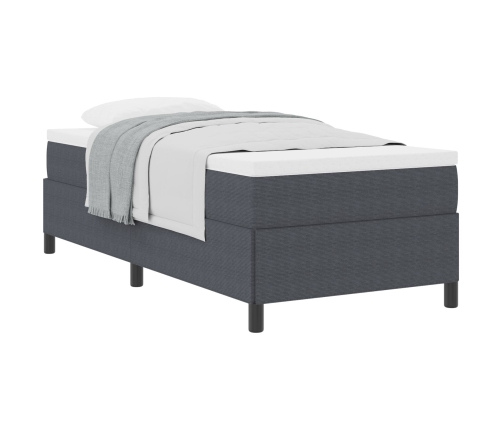 Estructura de Cama Gris Oscuro 90x200 cm Tela de Corduroy