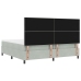 Cama Box Spring  con Colchón Gris Claro 200x200 cm Terciopelo