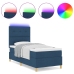 Estructura de Cama  con Colchón Azul Tela 90 x 200 cm Cama Azul