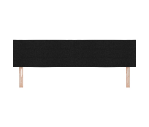 Cabezal de diseño Lines  Negro 180 cm Tela