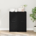 Aparadores 2 pcs en Roble Negro, 30x30x70 cm, Hecho de Madera Elaborada