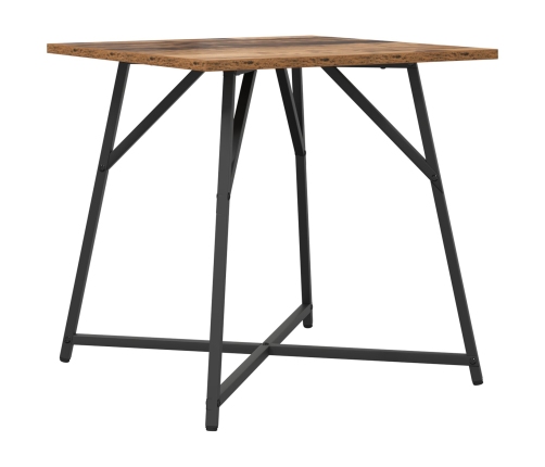 Mesa Auxiliar  2 pcs Madera Vieja, Madera Ingenierada y Metal