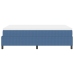 Cama Box Spring  con Colchón Azul 120x200 cm Tela de Corduroy