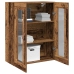 Armario de pared vidaxl con puertas de vidrio madera vieja 69,5x34x90 cm
