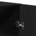 Armario de pared  roble negro 60x31x60 cm madera elaborada
