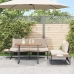 Mesa de Jardín  Marrón 100x55x70 cm DPC y Acero