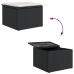 Set de comedor de jardín  Conjunto de 6 Beige, Negro