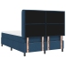 Cama Box Spring  con colchón y LED azul 140x200 cm tela