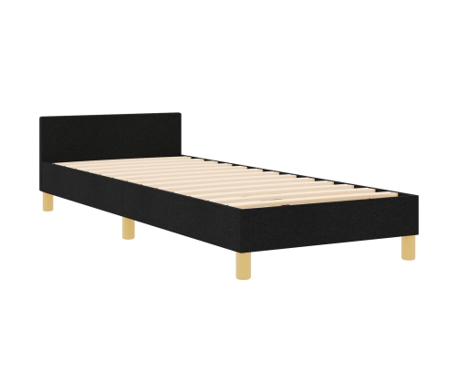 Marco de Cama  de Tela Negra 80x200 cm