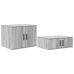 Cama de Almacenamiento Gris Sonoma Madera Engineered 90 x 200 cm