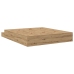 Marco de cama con almacenamiento  Roble artesanal Madera maciza