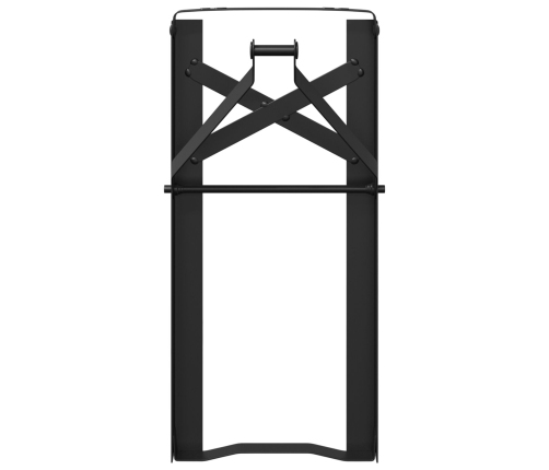 Patas de Banco de Cerveza 2 pcs Plegables de Acero Negro Recubierto en Polvo