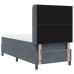 Cama con Box Spring y Colchón  Gris Oscuro 100x200 cm de Terciopelo
