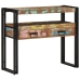 Mesas Auxiliares  Multicolor 90x33x75 cm de Madera Sólida Recuperada y Metal