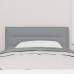 Cabecero  con LED Gris Claro Tela 80 cm Estructura de Cama