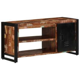 Banco para zapatos Multicolor 100x40x50 cm Madera recuperada