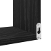 Estante de esquina  Negro Roble 40x40x49.5 cm Madera elaborada