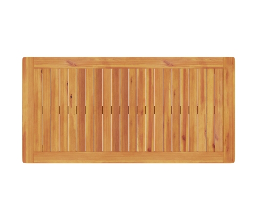 Conjunto de comedor para el jardín de 3 piezas  de madera maciza de acacia