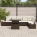 Conjunto de sofá de jardín  Set de 7 Marrón Ratán