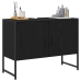 Armario de Lavabo de Baño  Roble Negro 80x33x60 cm Madera Contrachapada