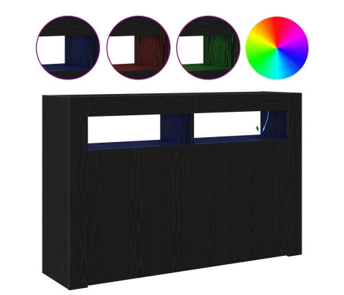 Aparador  Roble negro Madera engineered 116 x 30 x 75 cm