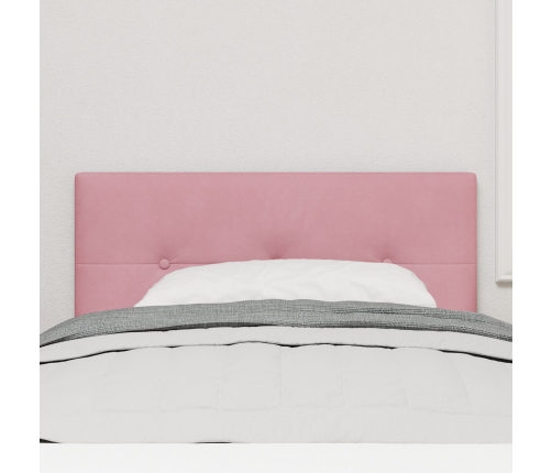 Cabecero  acolchado con botones Rosa 80 cm Terciopelo