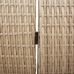 Divisor de habitación  3 paneles plegable beige 146x200 cm de poliratán