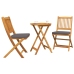 Conjunto de Bistro de Jardín  de 3 Piezas - Madera de Acacia Sólida