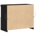 Aparador  con Luces LED Roble Negro 81x37x67 cm
